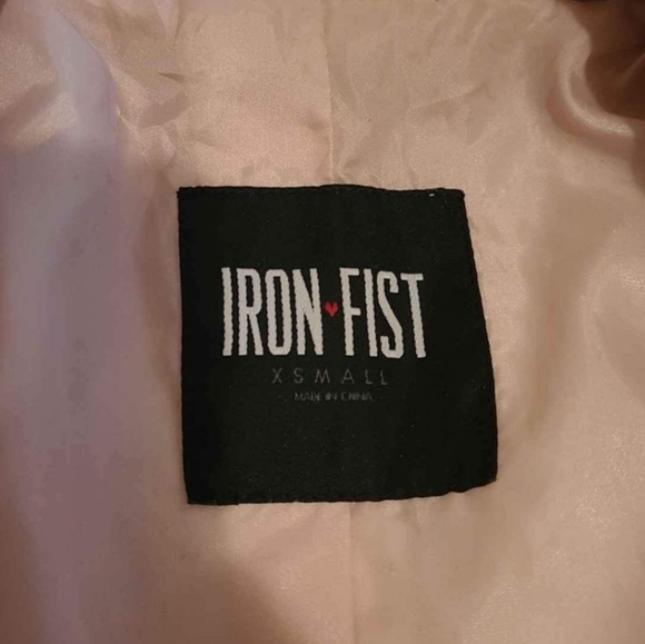 Pink vegan leather moto jacket XS IRON FIST CLOTHING - Picture 5 of 7